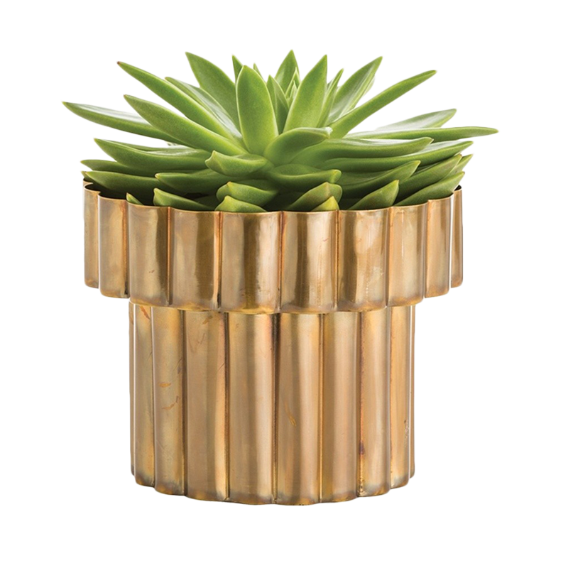 Art Deco Gold Planter